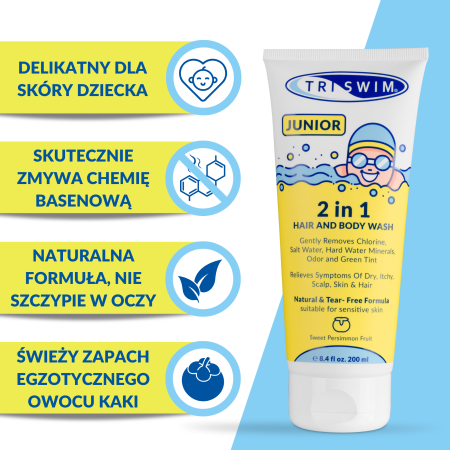 TRISWIM Junior Żel Do Ciała i Włosów 200ml