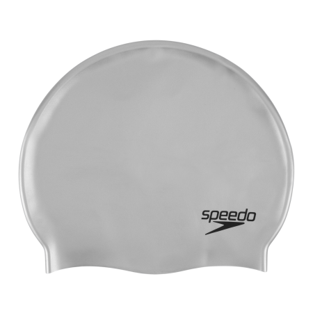 FLAT SILICONE CAP AU SILVER