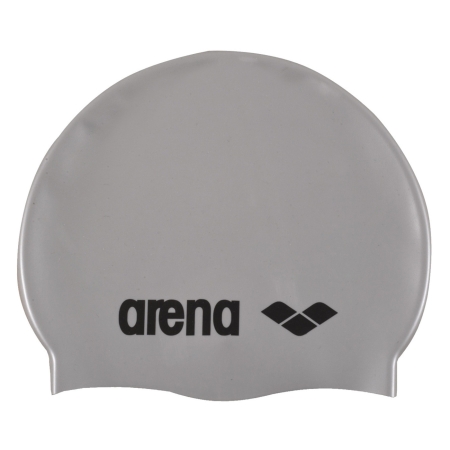 ARENA CLASSIC SILICONE CAP SILVER/BLACK
