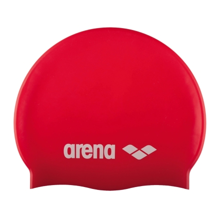 ARENA CLASSIC SILICONE CAP RED,WHITE